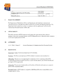 Employee Onboarding and Offboarding DCS 04-49 RESPONSIBLE AREA EFFECTIVE DATE REVISION