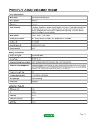 Primepcr™Assay Validation Report
