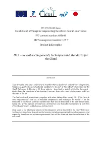 Reusable Components, Techniques and Standards for the Ciaas