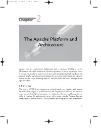 The Apache Platform and Architecture