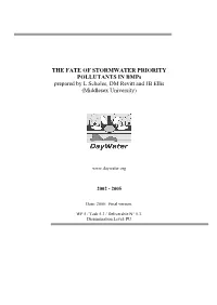 The Fate of Priority Pollutants in Bmps
