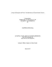 Transformations of Queer Iberian Cinema a Dissertation SUBMITTED