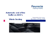 Automatic End of Line Buffer on AGV's Vitoria Seating Automatic End Of