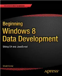 Beginning Windows 8 Data Development