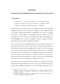 Chapter 2 International Perspectives on Wrongful