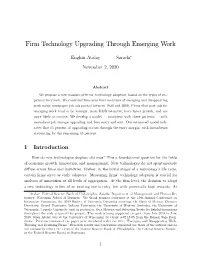 Firm Technology Upgrading Through Emerging Work