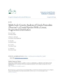 Multi-Scale Genetic Analysis of Uniola Paniculata (Poaceae): a Coastal Species with a Linear, Fragmented Distribution Steven J