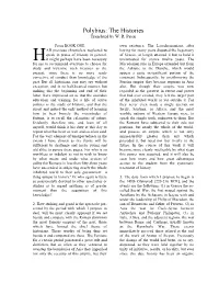 Polybius: the Histories Translated by W