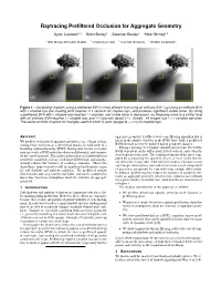Raytracing Prefiltered Occlusion for Aggregate Geometry