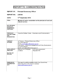 Report to Communities Pdg