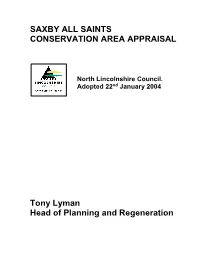 Saxby All Saints Conservation Area Appraisal
