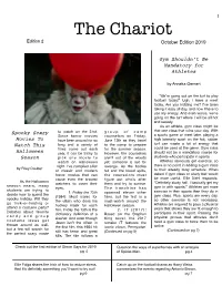 The Chariot 2019 2020 Edition 2 (October)