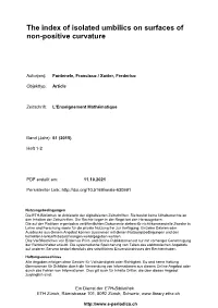 The Index of Isolated Umbilics on Surfaces of Non-Positive Curvature