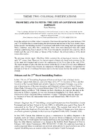 Theme Two: Colonial Fortifications