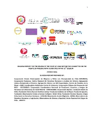 1 … Shadow Report for the Review of the State of Chile