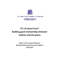 Building Good Relationships Between Children and the Police