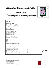Microbial Discovery Activity Pond Scum – Page 2