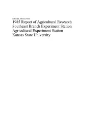 SRP472 3 Comparison of Rye and Triticale As Forages for Grazing