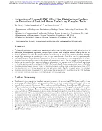 Estimation of Non-Null SNP Effect Size Distributions Enables the Detection