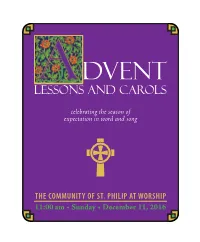 Lessons and Carols