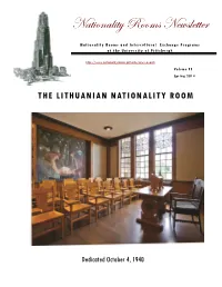 Spring 2014 Nationality Rooms Newsletter