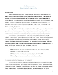 1 Mini-Literature Review Student Identity Development Theory