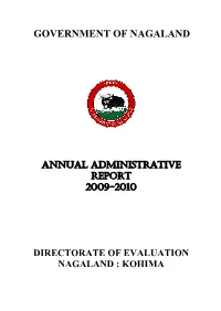 Administrative Report of the Evaluation Directorate for the Year 2009-2010