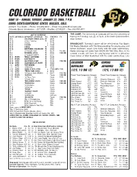 CU Game Notes Kansas.Pmd