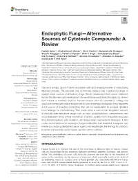 Endophytic Fungi—Alternative Sources of Cytotoxic Compounds: a Review