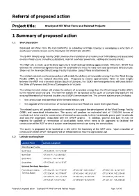 Referral of Proposed Action