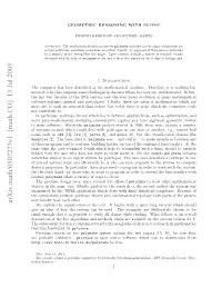 Arxiv:Math/0507273V1 [Math.CO] 13 Jul 2005 O Eetfo Ahother