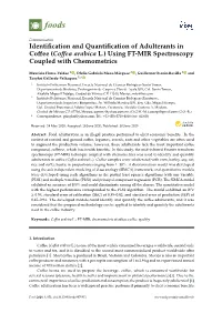 Identification and Quantification of Adulterants in Coffee