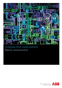 Industrial Flow Measurement Basics and Practice This Document Including All Its Parts Is Copyright Protected