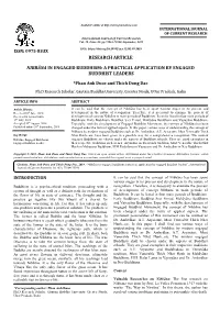 Nibbāna in Engaged Buddhism: a Practical Application by Engaged Buddhist Leaders