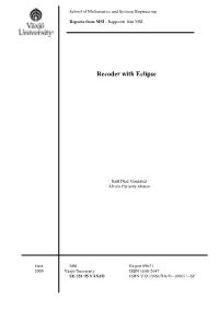 Recoder with Eclipse