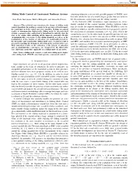 Sliding Mode Control of Constrained Nonlinear Systems
