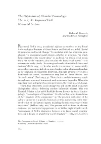 The Capitalism of Chambri Cosmology: the 2017 Sir Raymond Firth Memorial Lecture