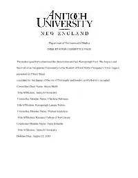 Views and Opinions Expressed in This Document Are Those of the Author and Do Not Necessarily