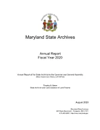 Annual Report Fiscal Year 2020