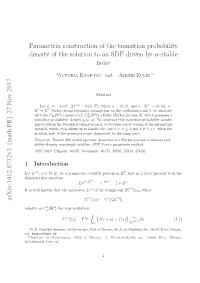 Parametrix Construction of the Transition Probability Density of the Solution to an SDE Driven by $\Alpha $-Stable Noise