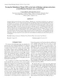 Tracing the Mahabharat Thrust (MT) on the Basis of Lithology and Microstructures Around Bhainse-Manahari Area, Central Nepal