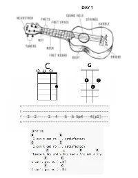 Ukulele Class Handouts