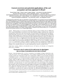 Current Overview and Potential Applications of the Soil Ecosystem Services Approach in Brazil