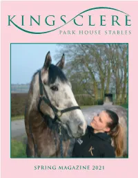 Spring Magazine 2021 Introduction P Ark House Stables Amb