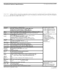 Thinkpad 8 Platform Specifications Product Specifications Reference (PSREF)