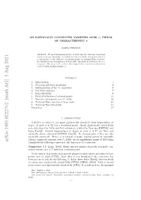 Arxiv:1905.02227V2 [Math.AG] 5 Aug 2021 Erea Most at Degree Ag[A5] Mohhprufcso Erea Most at Degree of (See Hypersurfaces Tsen Smooth by Studied Extensively [Lan52]