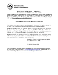 Invitation to Submit a Proposal
