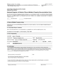 National Register of Historic Places Multiple Property Documentation Form