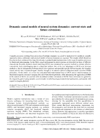 Dynamic Causal Models of Neural System Dynamics: Current State and Future Extensions
