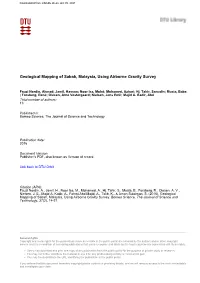 Geological Mapping of Sabah, Malaysia, Using Airborne Gravity Survey